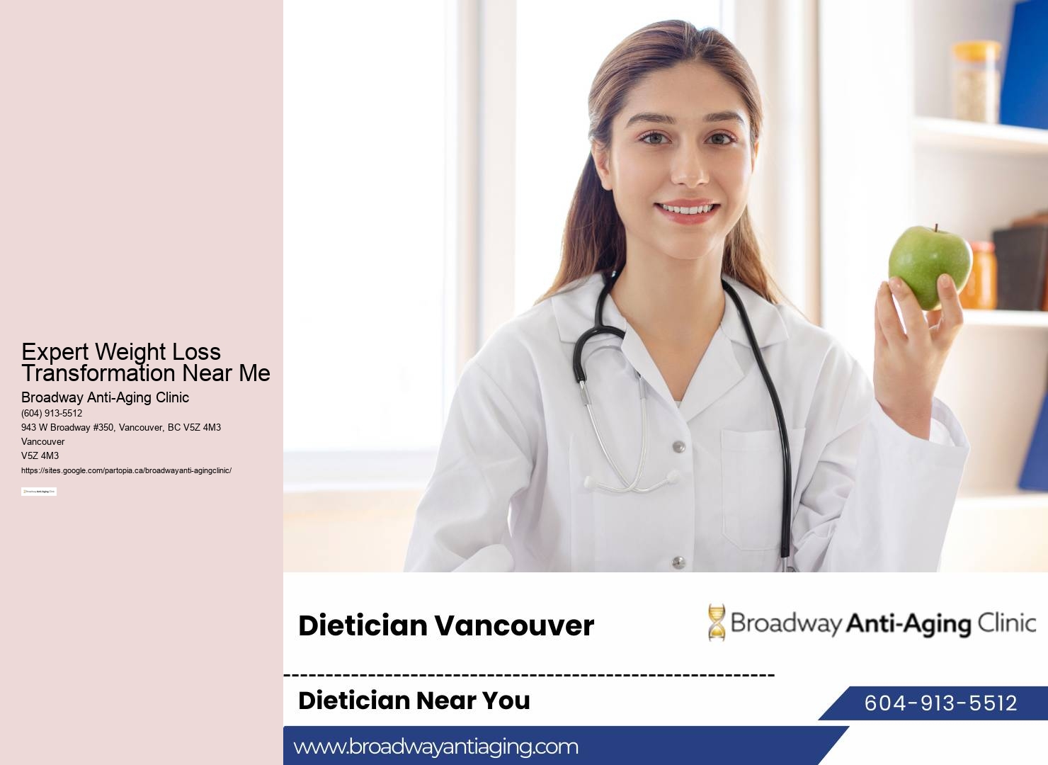 Vancouver Weight Loss and Dietitian