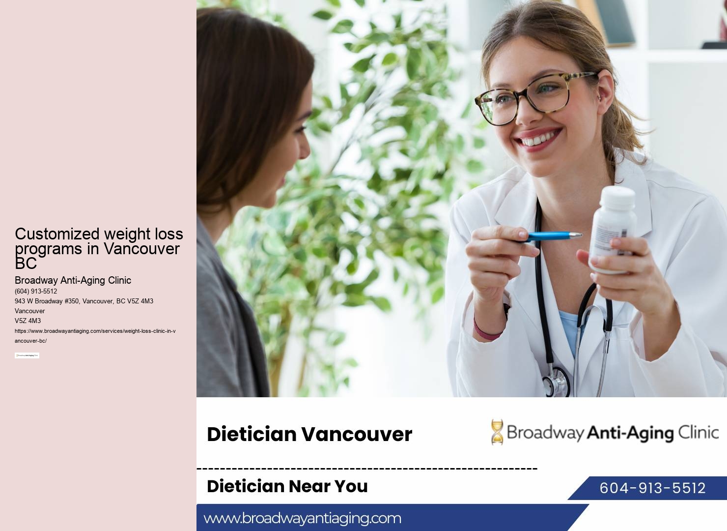 Personalized weight loss programs in Vancouver