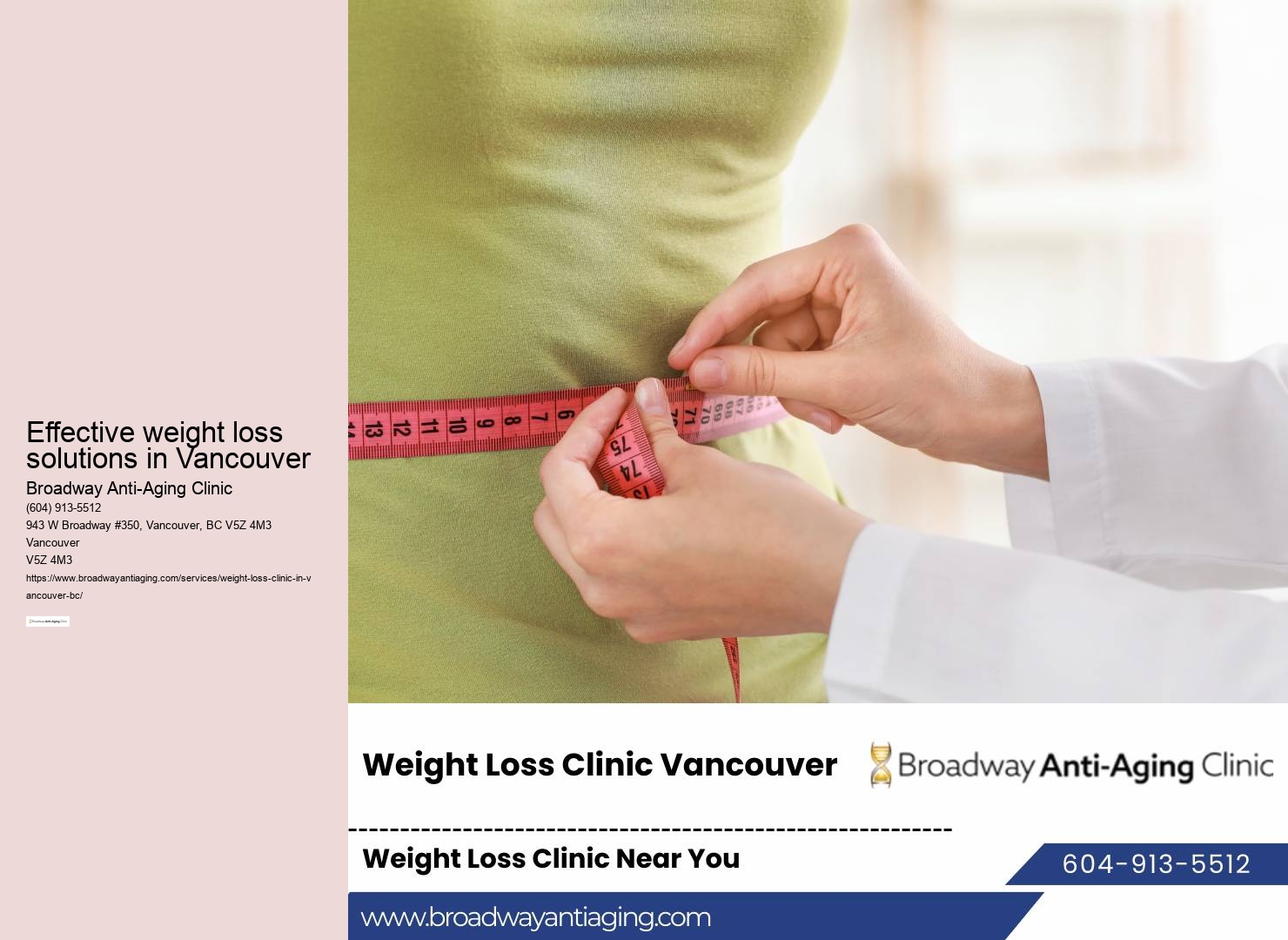 Personalized weight loss plans in Vancouver