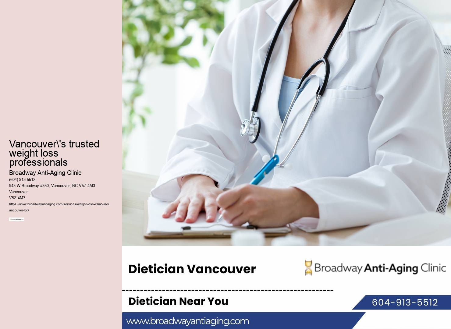 Vancouver medical nutrition therapy
