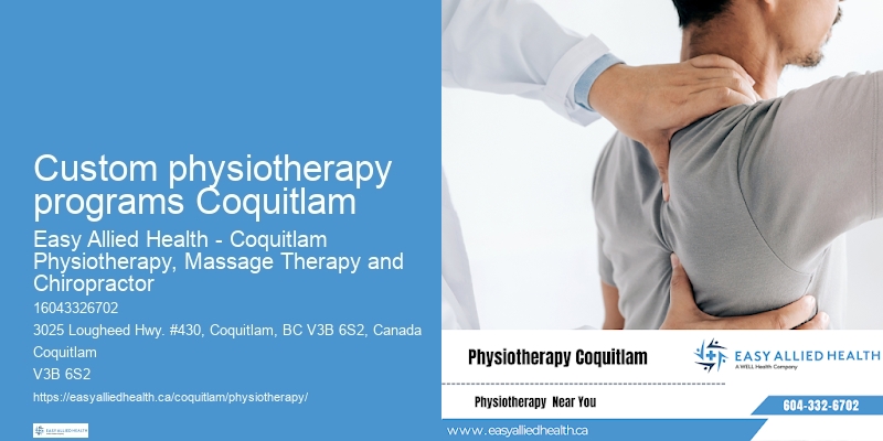Strengthening exercises Custom physiotherapy programs Coquitlam