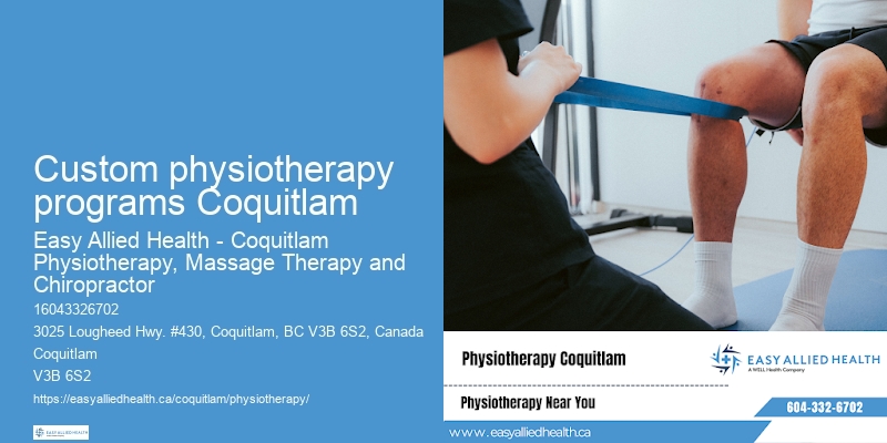 Physiotherapy treatment Custom physiotherapy programs Coquitlam