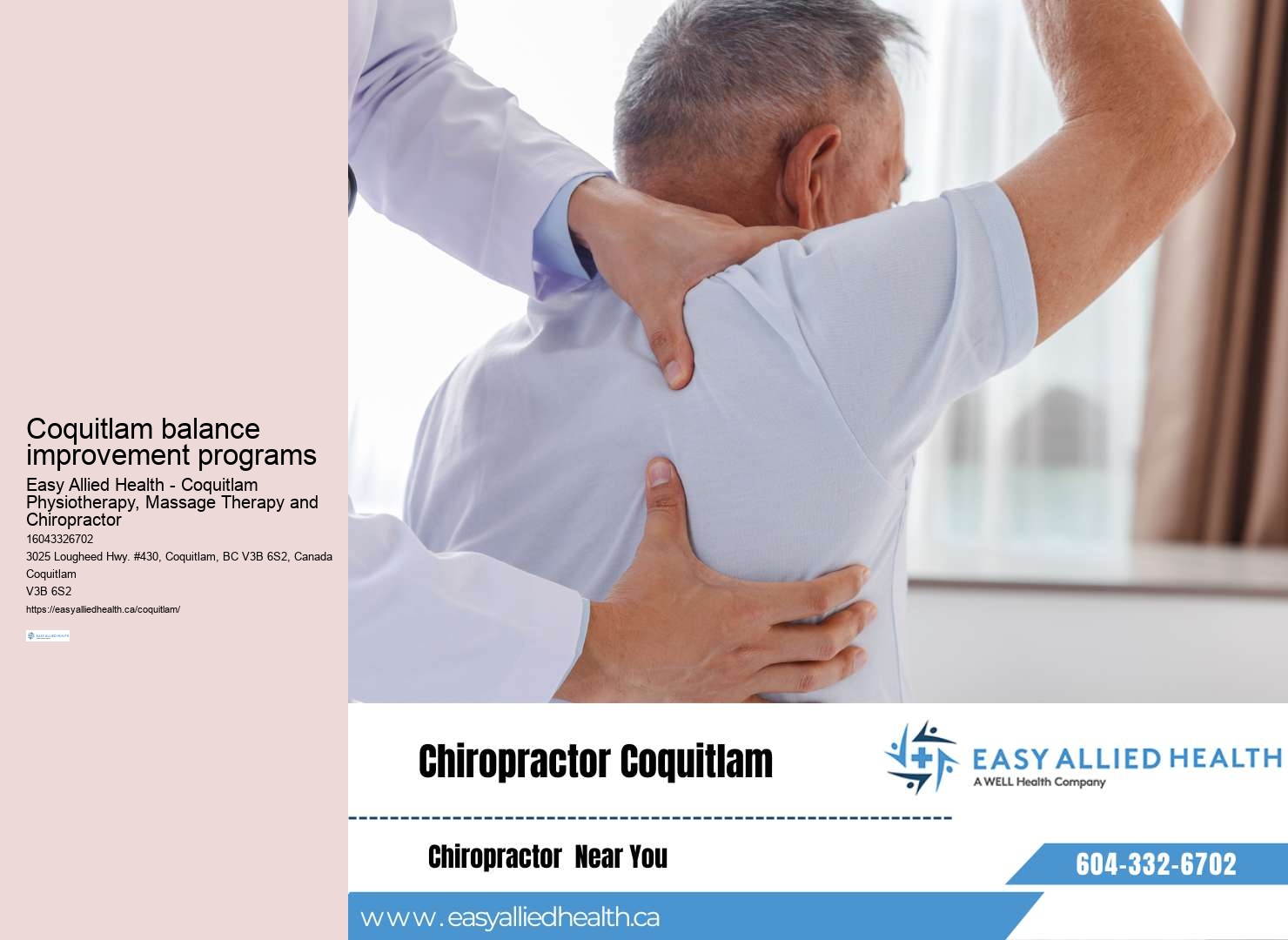 Expert manual therapy sessions Coquitlam