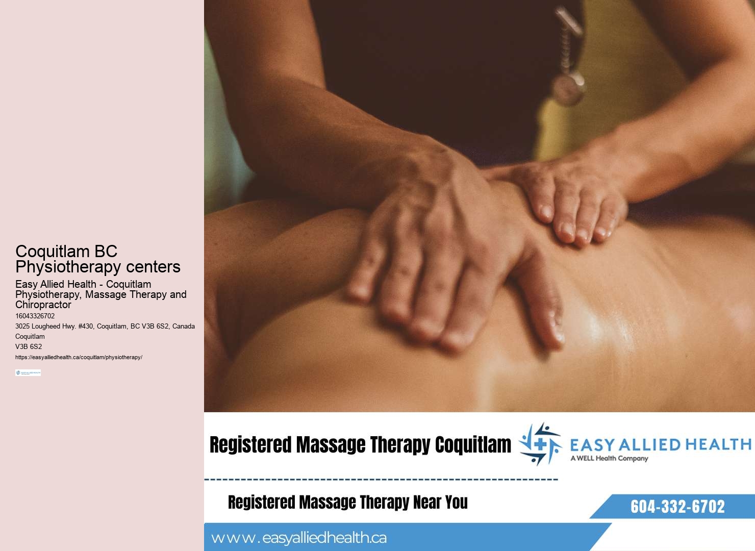 Top-rated physiotherapy Coquitlam