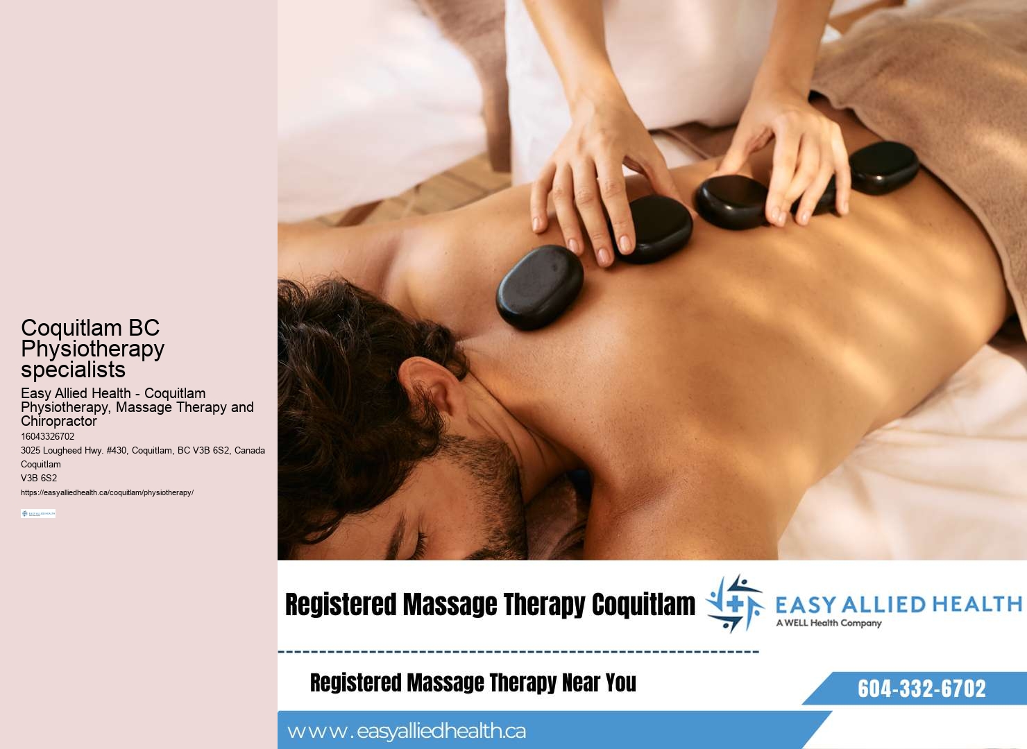 Manual therapy Coquitlam services