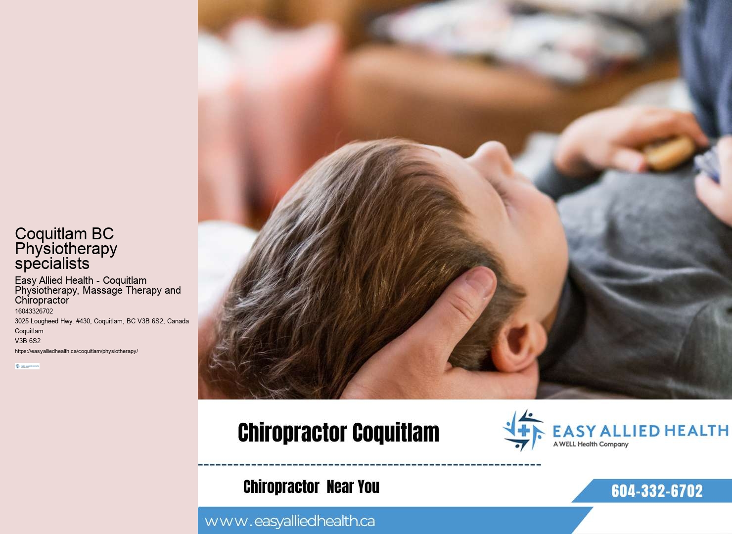 Work injury physiotherapy Coquitlam