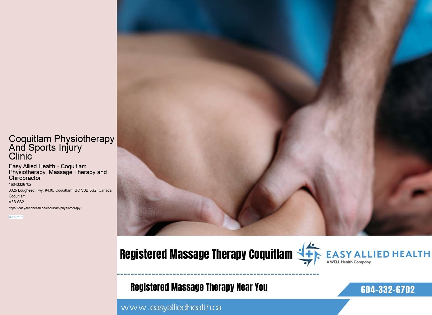 Coquitlam Physiotherapy services