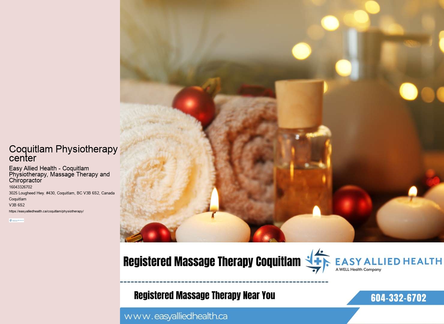 Coquitlam manual therapy services