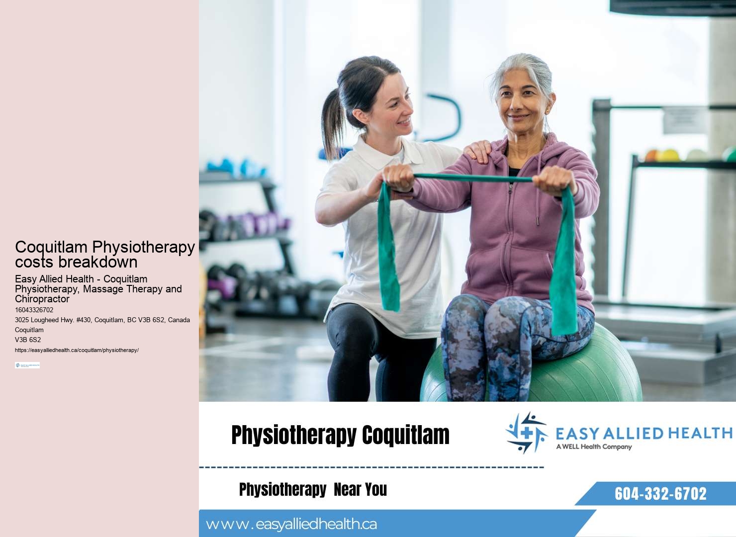 Exercise therapy programs Coquitlam