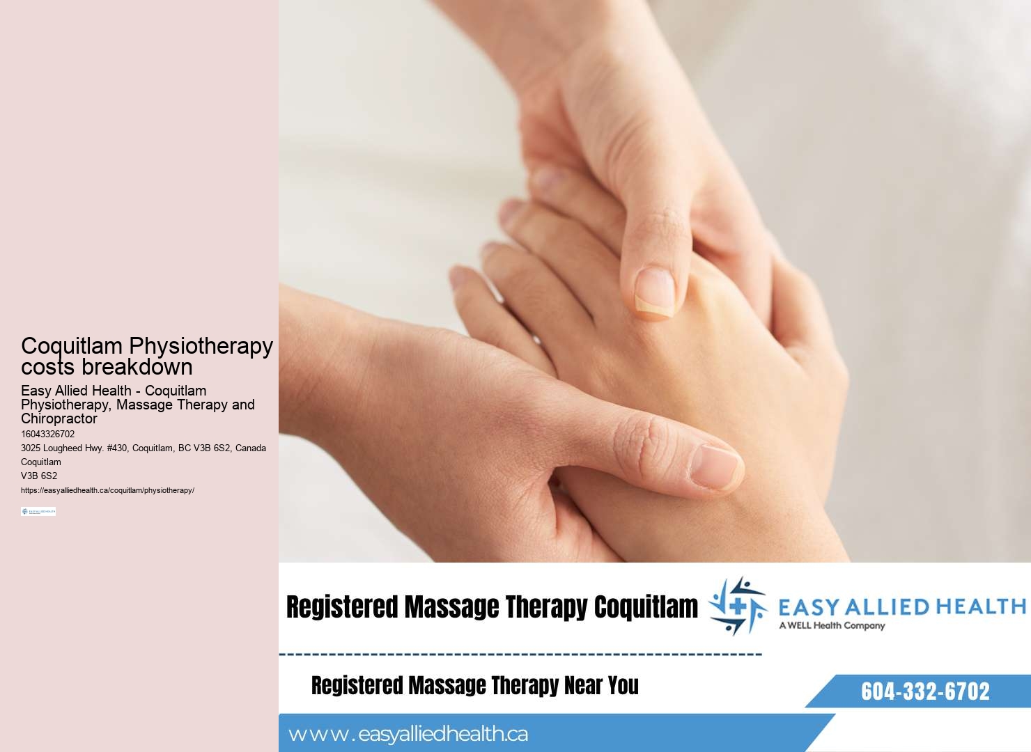 Chronic pain relief Coquitlam