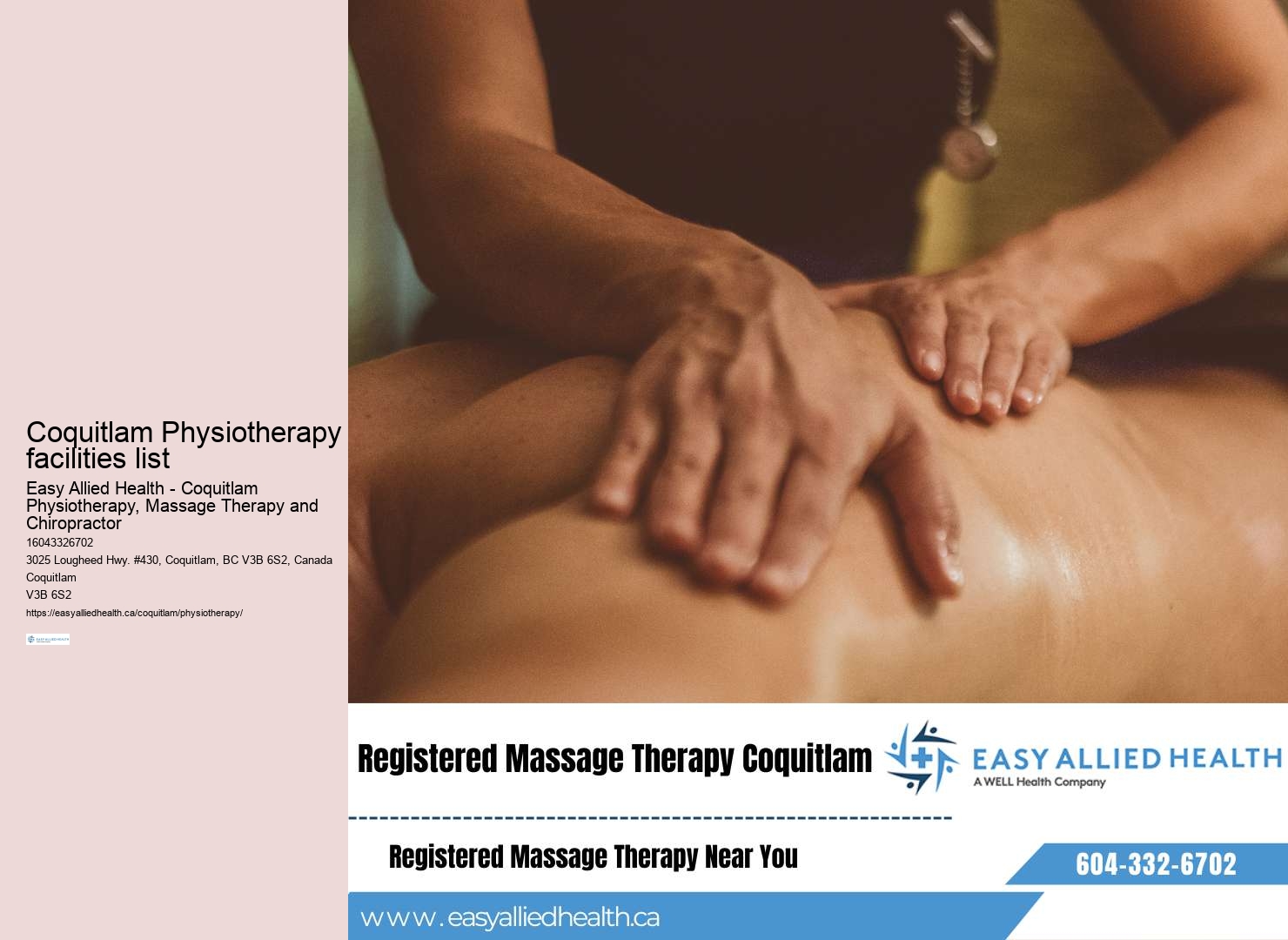 Sports injury rehab Coquitlam