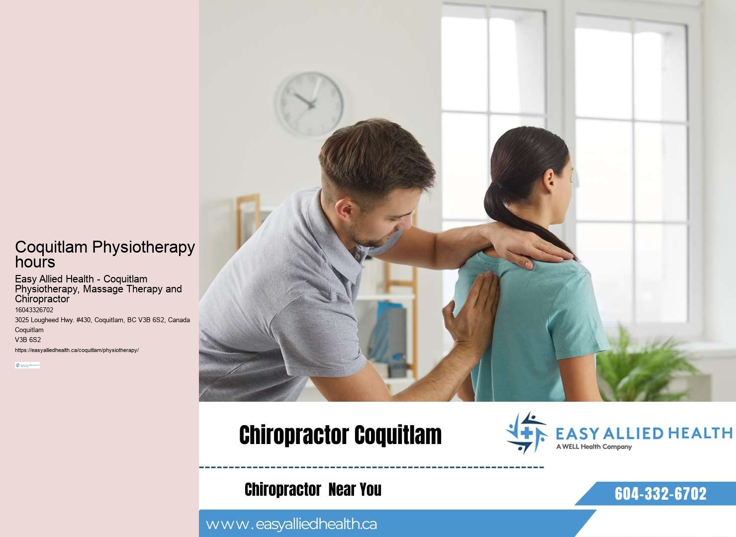 Physiotherapy treatment in Coquitlam