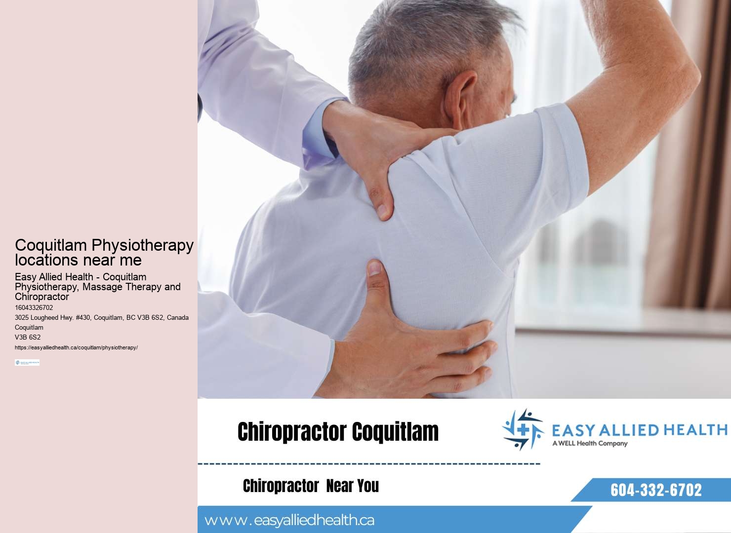 Coquitlam BC Physiotherapy prices