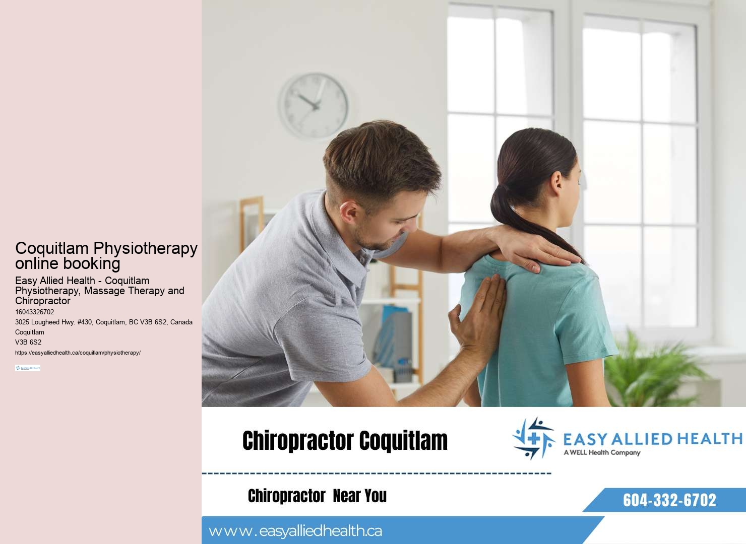 Coquitlam Physiotherapy packages