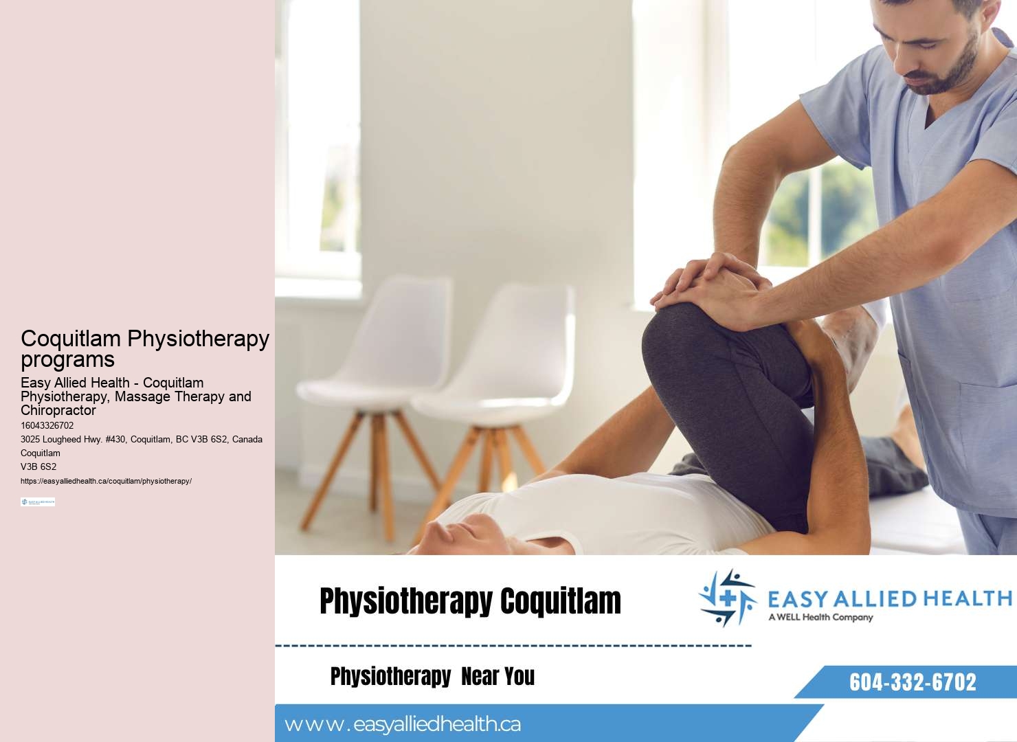 Coquitlam physiotherapy for scoliosis