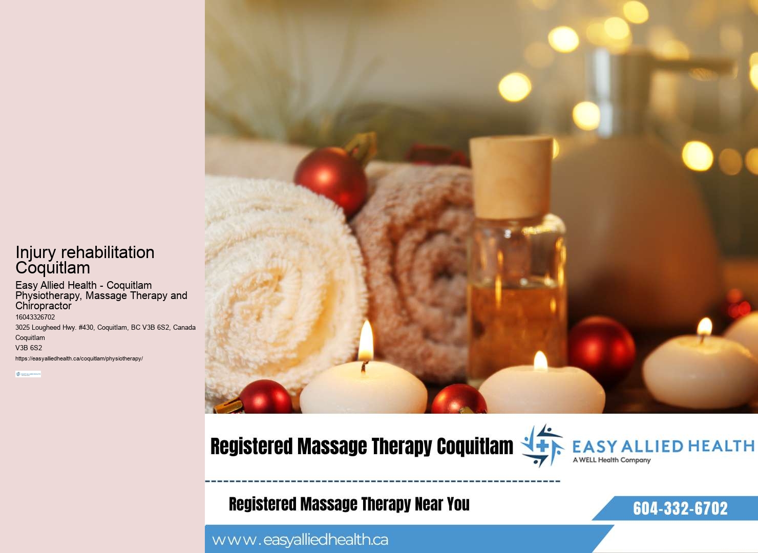 Exercise rehab programs Coquitlam