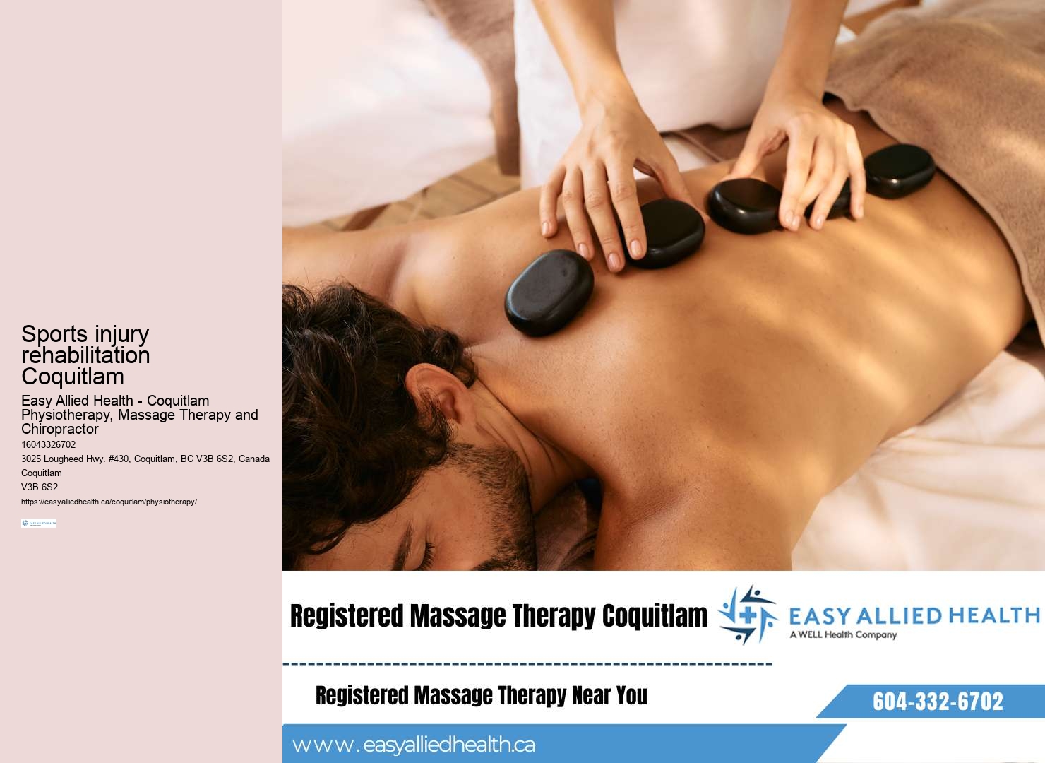 Coquitlam Physiotherapy recommendations