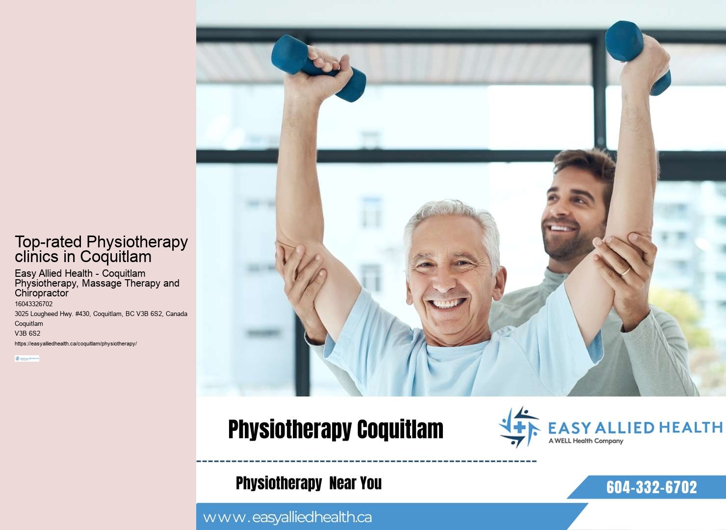 Coquitlam Physiotherapy patient testimonials