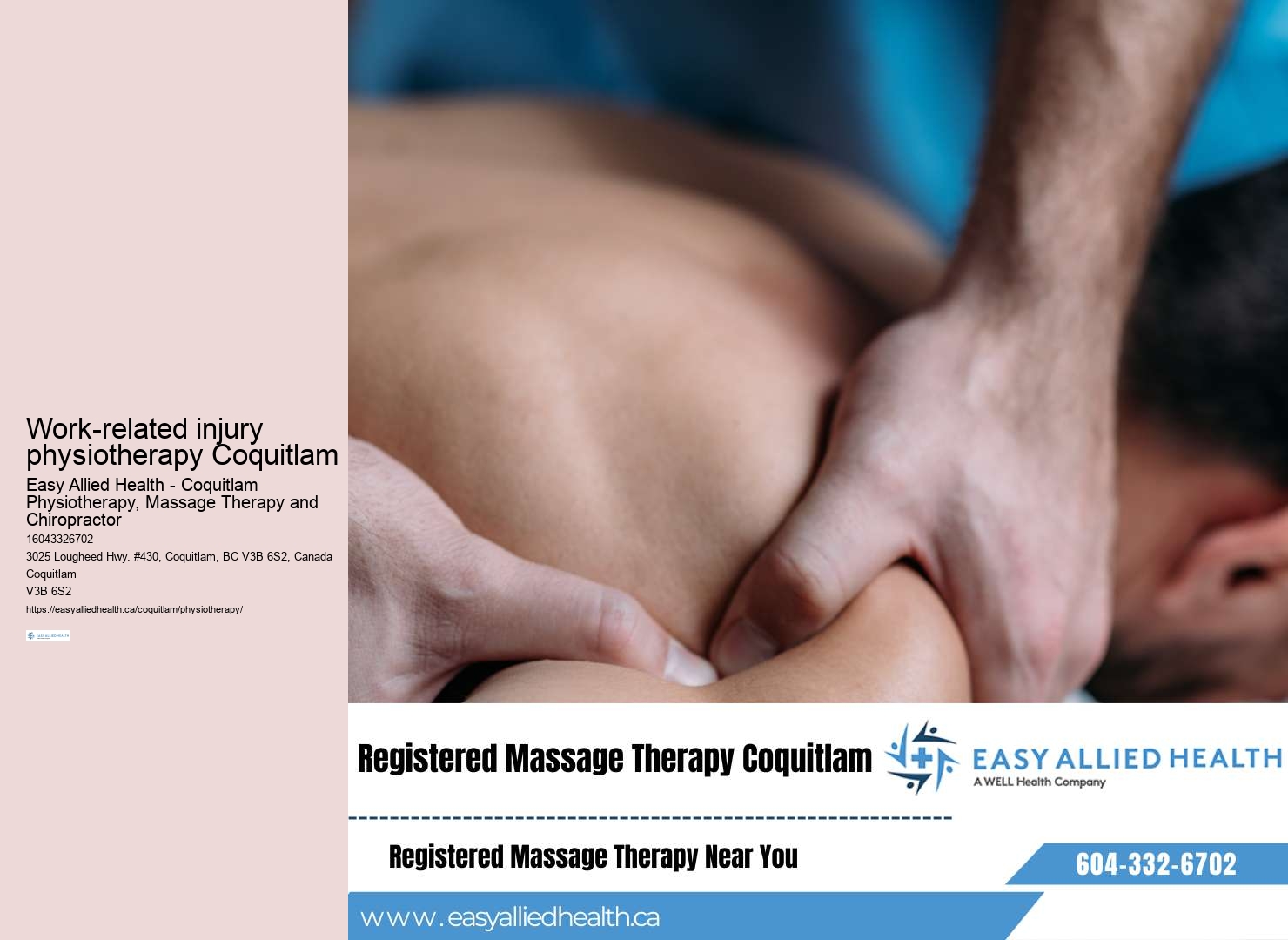 Coquitlam back pain therapy