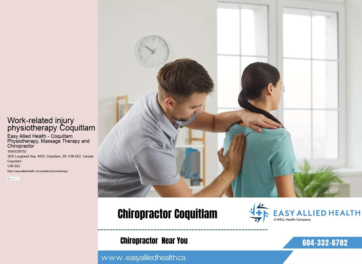 Coquitlam Physiotherapy online booking