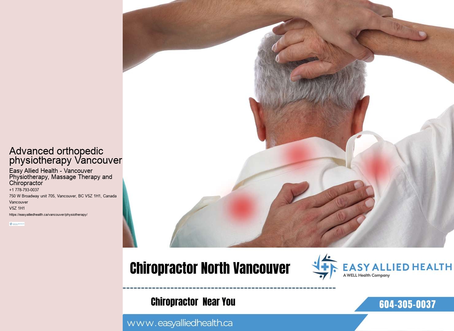 Advanced physical therapy techniques and modalities Vancouver
