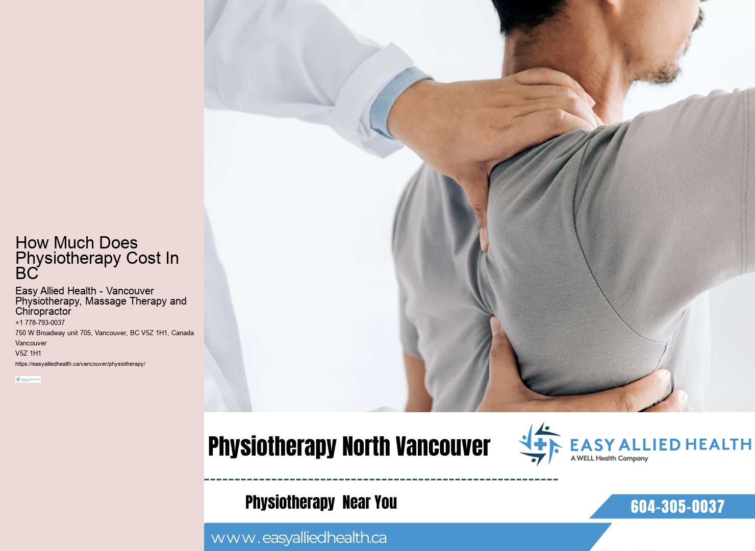 Senior physiotherapy Vancouver