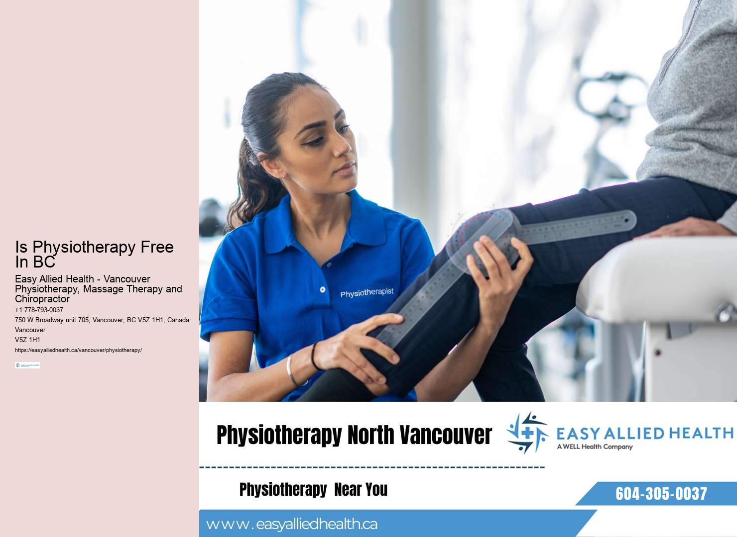Expert Physiotherapy Services in Vancouver