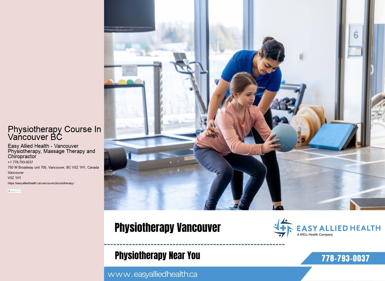 Experienced Physiotherapists in Vancouver BC