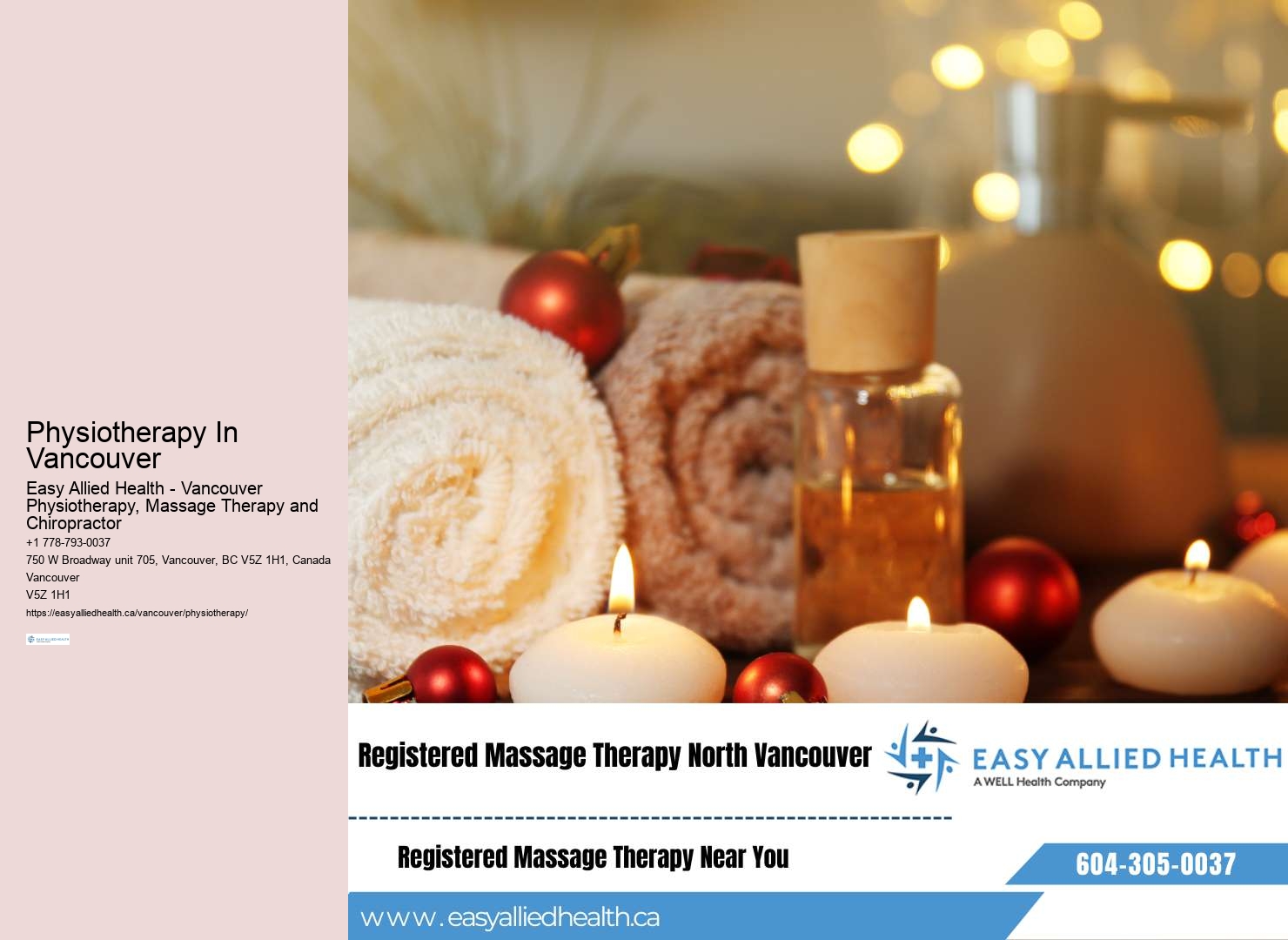 Customized physiotherapy treatment Vancouver