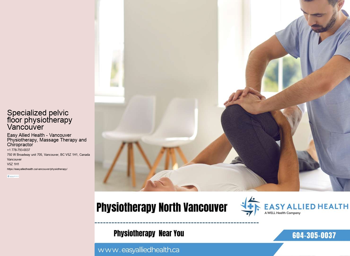 Manual therapy for pain management and relief Vancouver BC