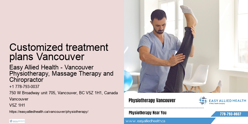 Customized treatment plans Vancouver physiotherapy center
