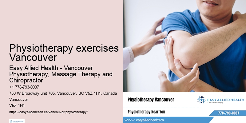 Customized physiotherapy sessions Physiotherapy exercises Vancouver