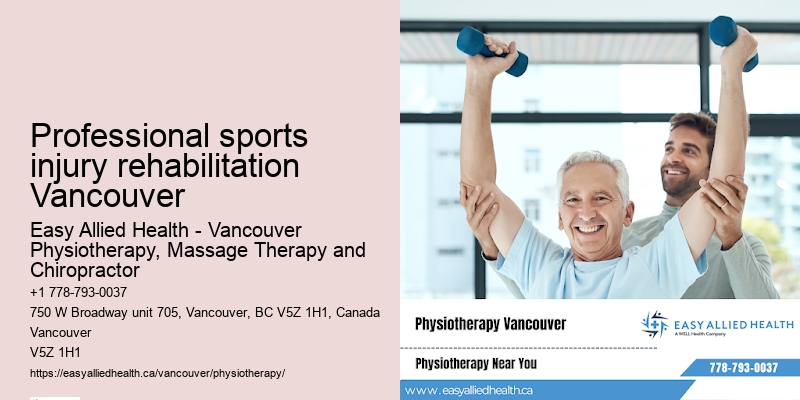 Advanced physiotherapy equipment Professional sports injury rehabilitation Vancouver