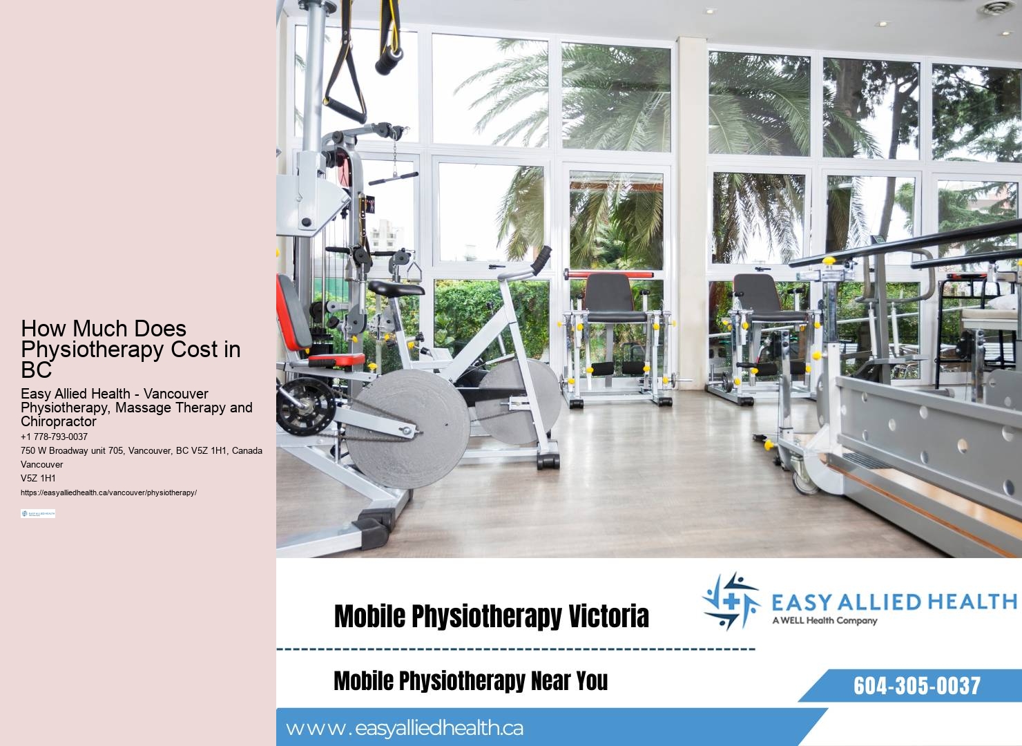 Experienced physiotherapists in Vancouver