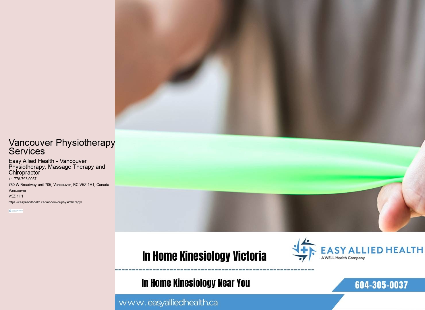 Vancouver physiotherapy treatment