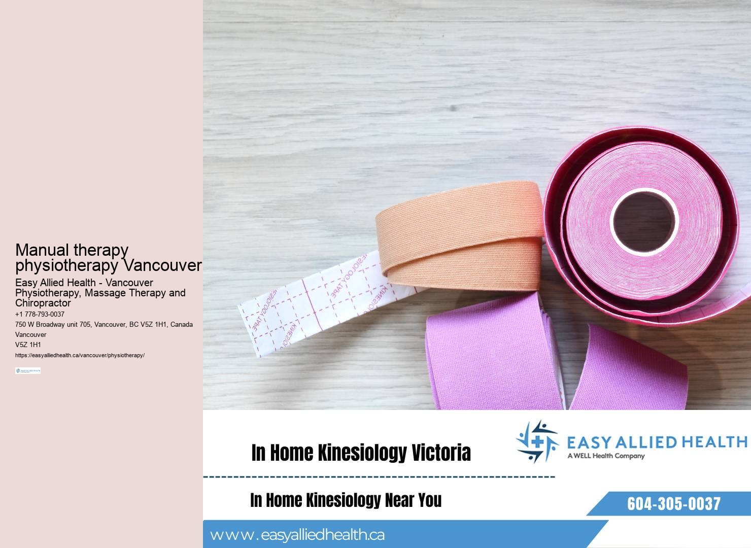 Online physiotherapy consultations Vancouver