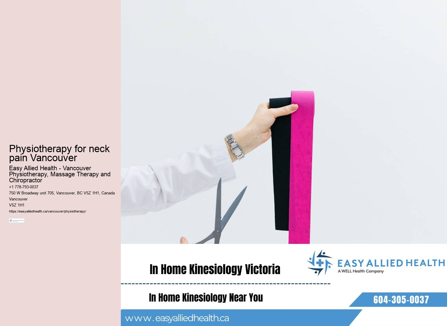 Vancouver physiotherapy for posture correction