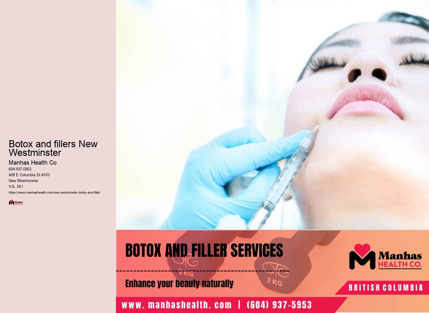 Facial beauty enhancement New Westminster