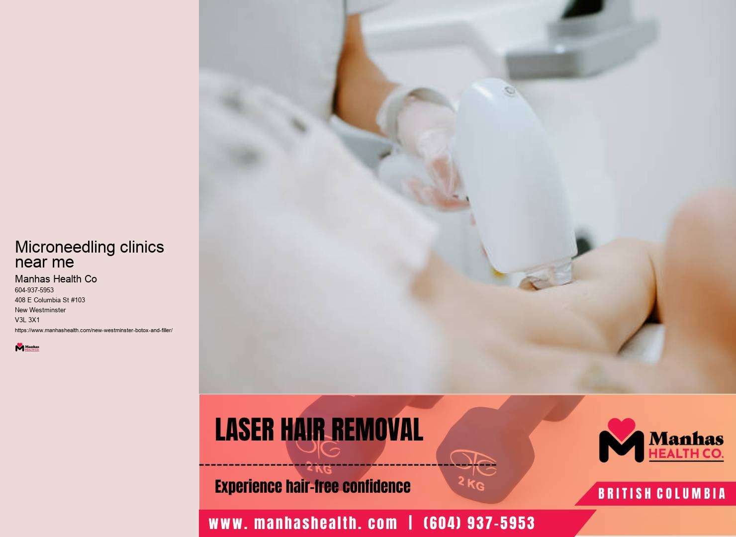 New Westminster facial skin care