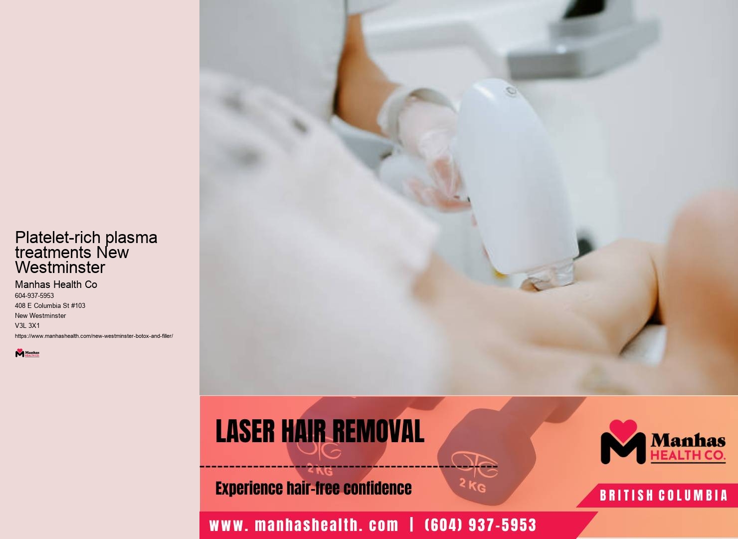 PRP hair restoration New Westminster