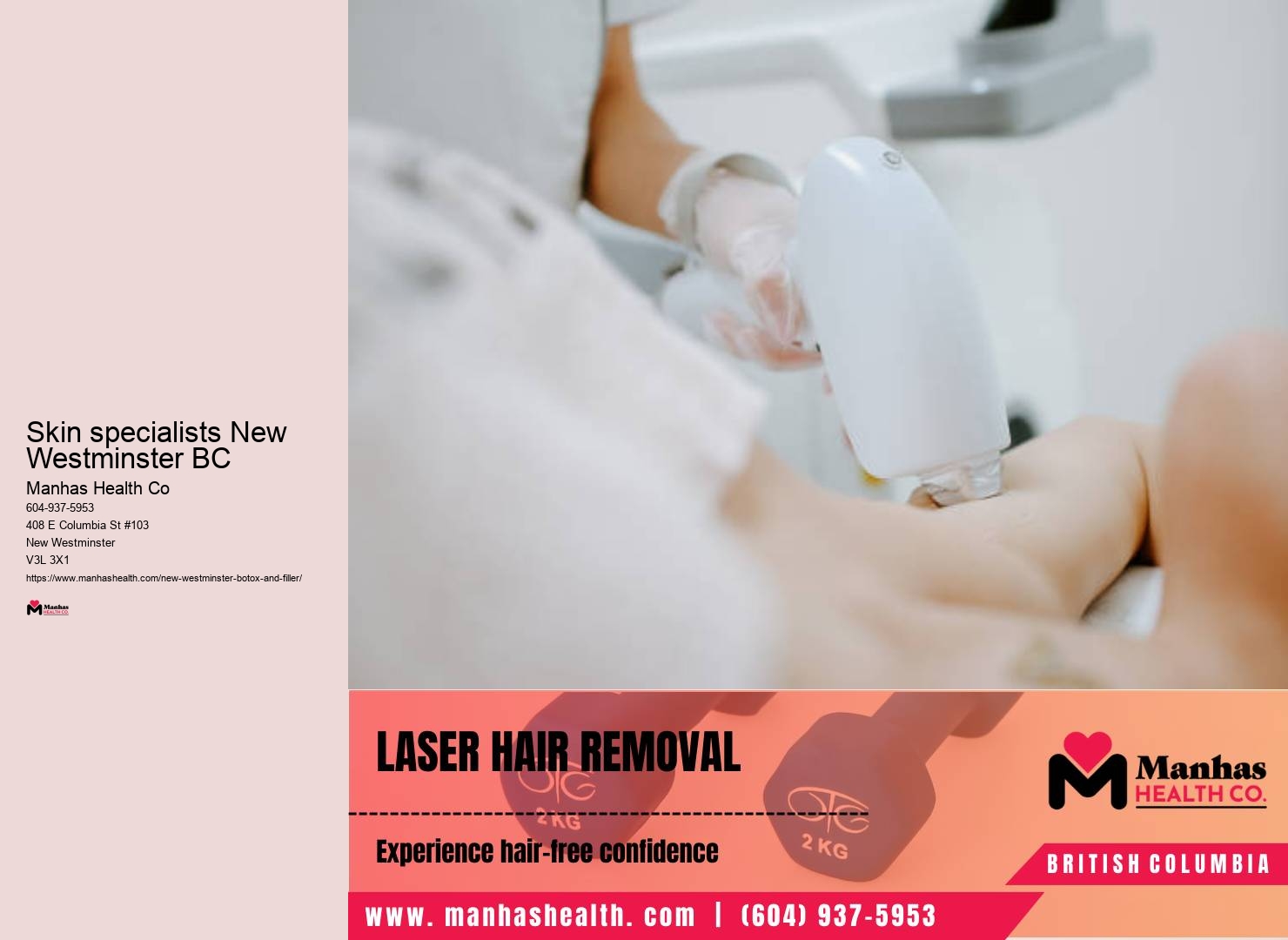 Skin firming treatments New Westminster