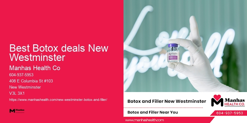 Botox for wrinkle reduction Best Botox deals New Westminster