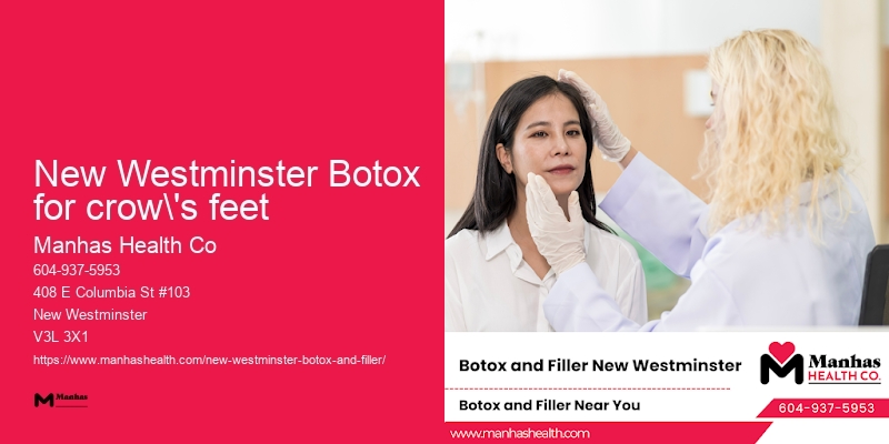 Botox for neck lines New Westminster Botox for crow's feet