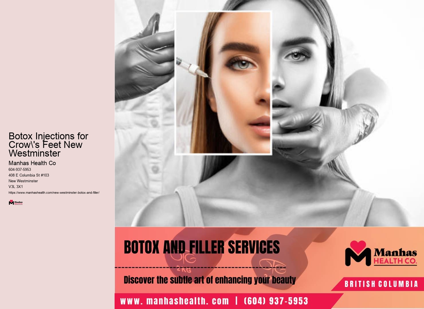 Cosmetic injections for men in New Westminster