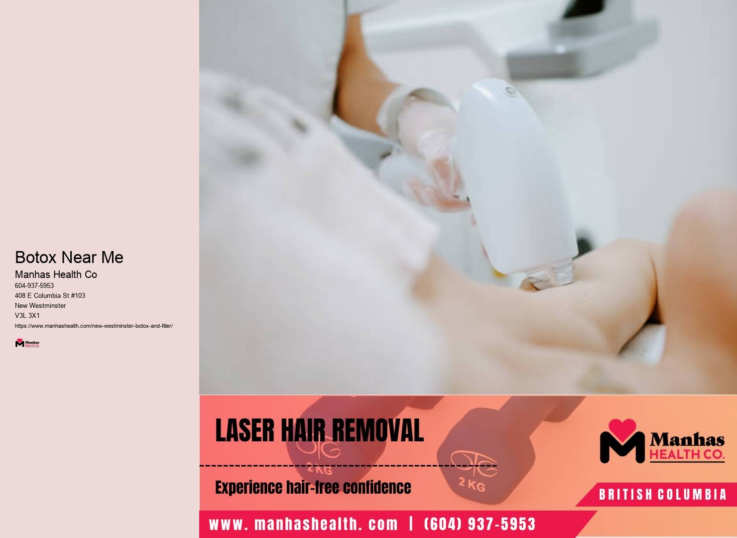 Botox cosmetic services in New Westminster