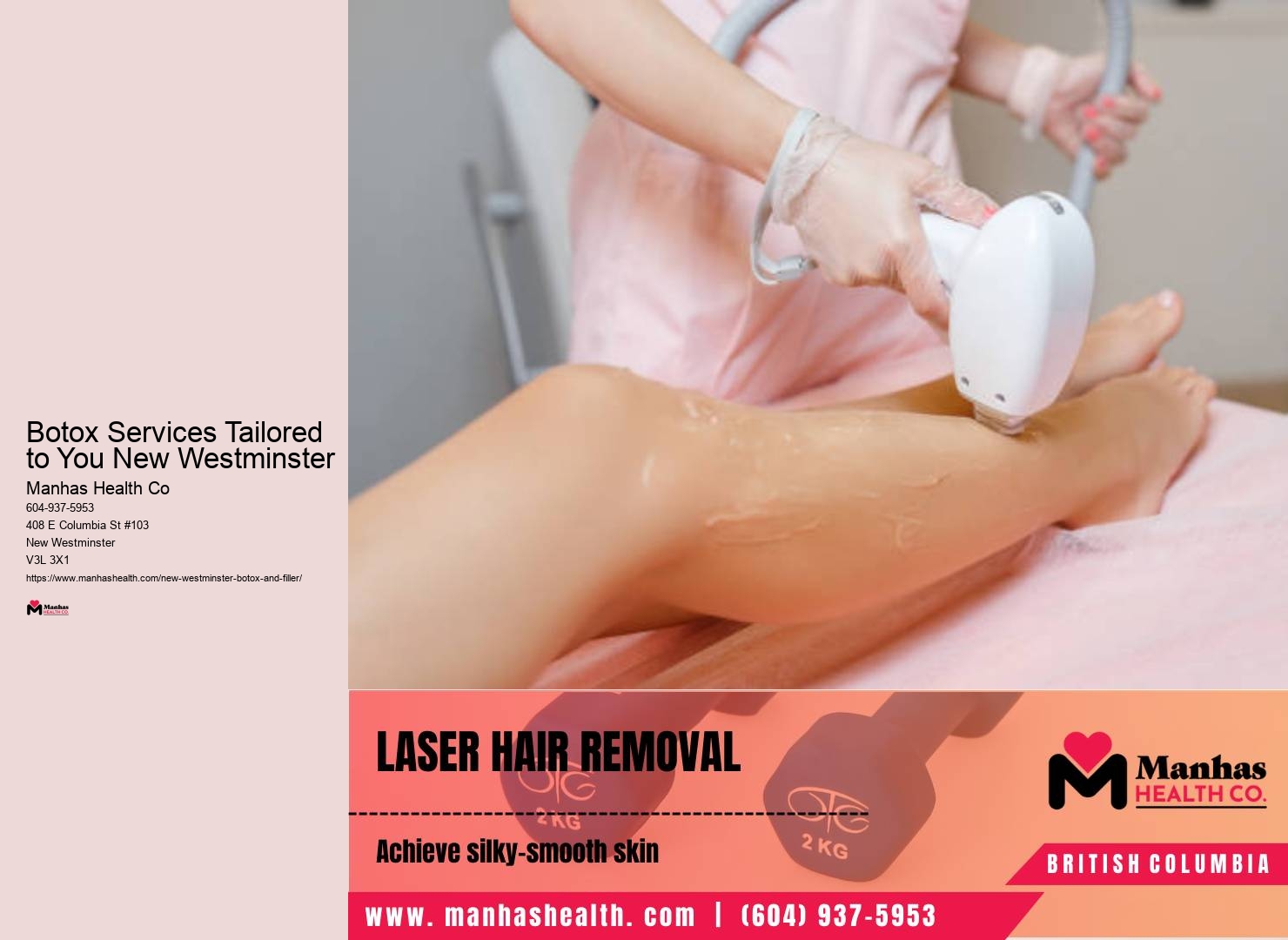 Smooth out forehead lines in New Westminster