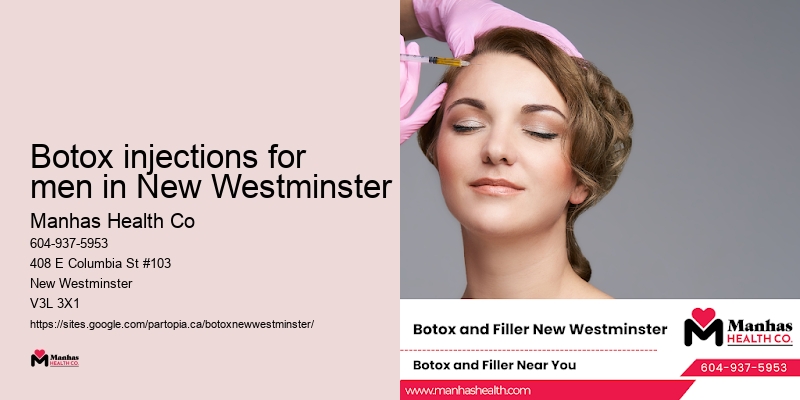 Botox injections for men in New Westminster