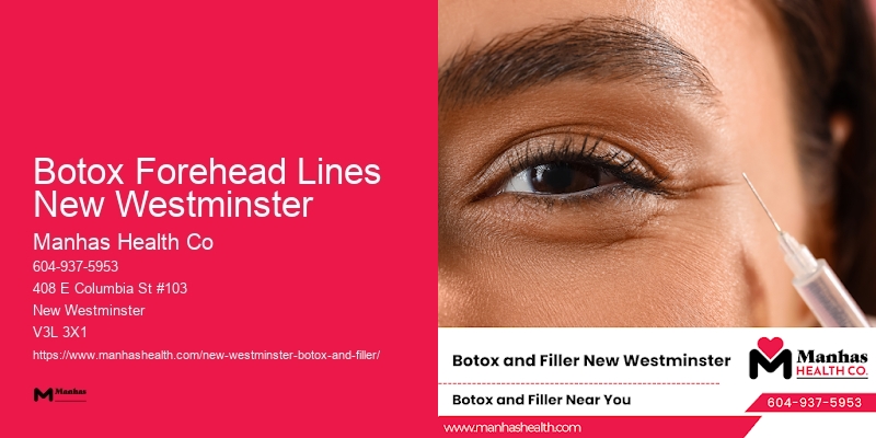 Botox maintenance treatments Botox Forehead Lines New Westminster