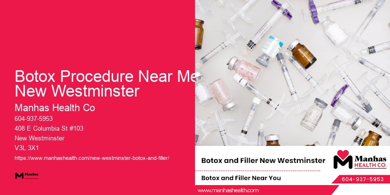 Botox for excessive sweating Botox Procedure Near Me New Westminster