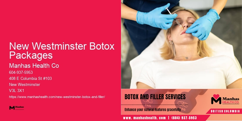 Botox services for forehead wrinkles New Westminster Botox Packages